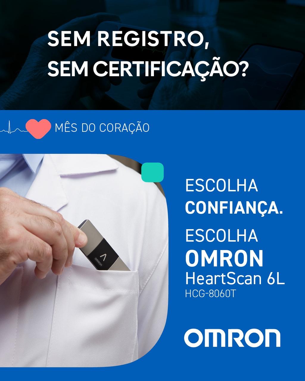 ELETROCARDIOG PORT HEART SCAN OMRON